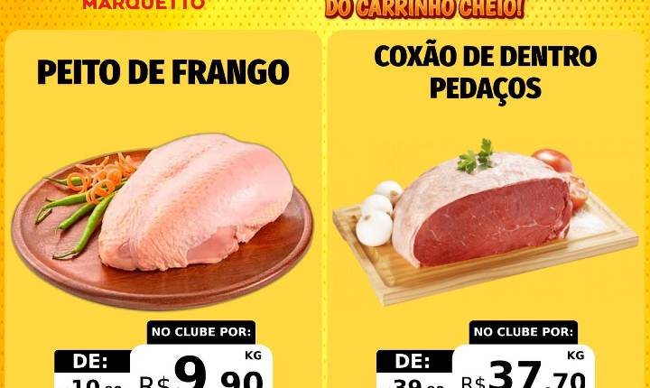 A semana começa pra encher o carrinho no Marquetto