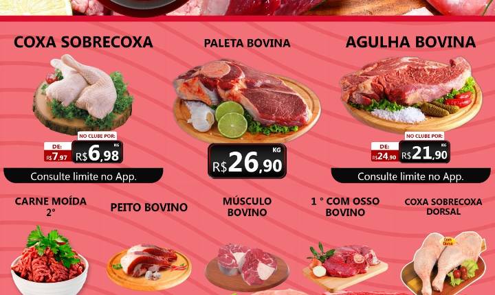 O melhor do hortifruti e do açougue é no Marqueto Rede Super