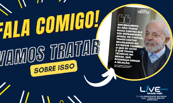 O presidente Lula falou sobre o novo técnico da seleção