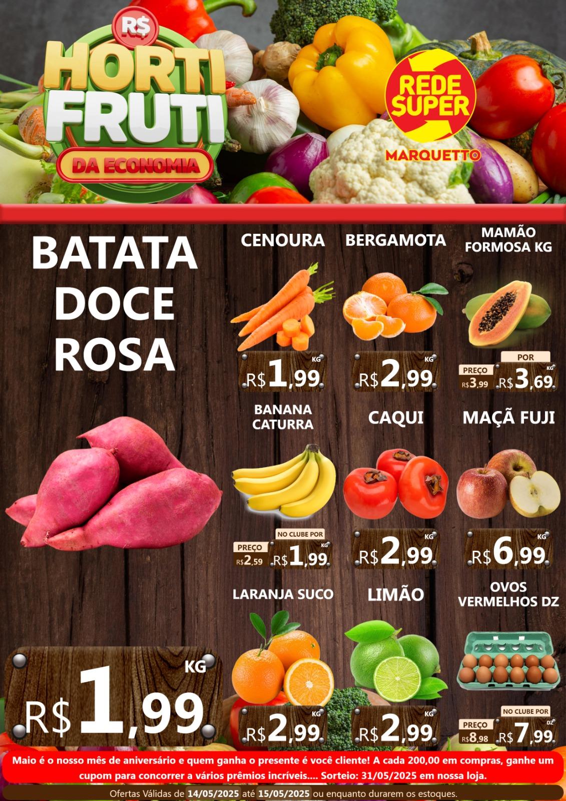 Quarta e quinta pra economizar no Marquetto