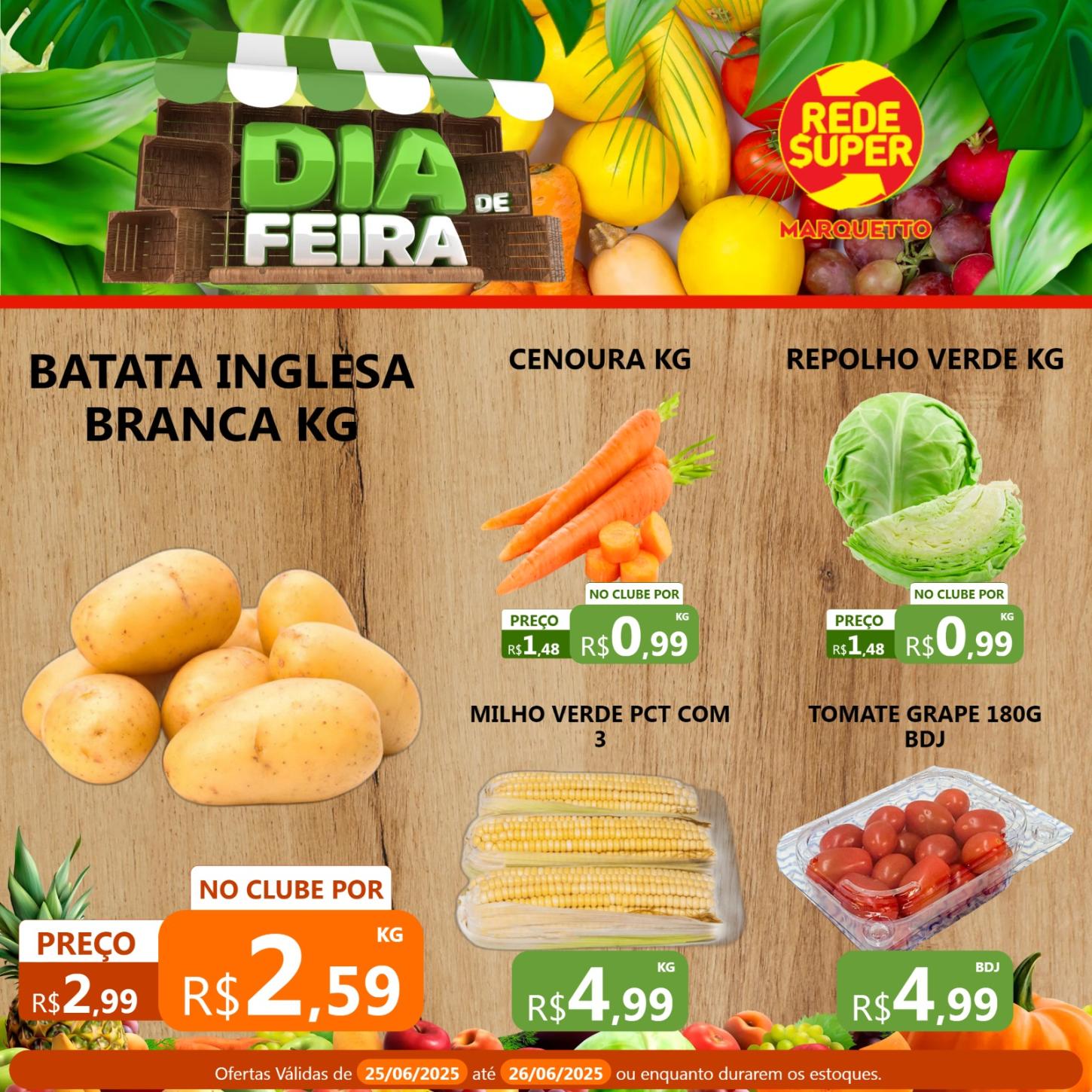 Quarta e quinta de ofertas no Marquetto
