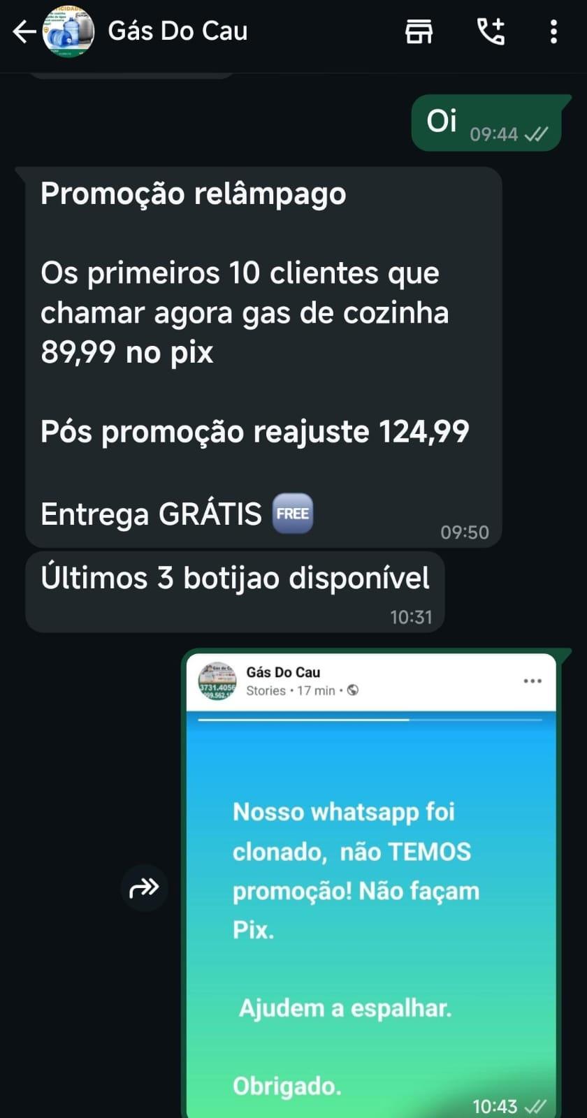 Golpistas se passam por empresa de gás de Rio Pardo