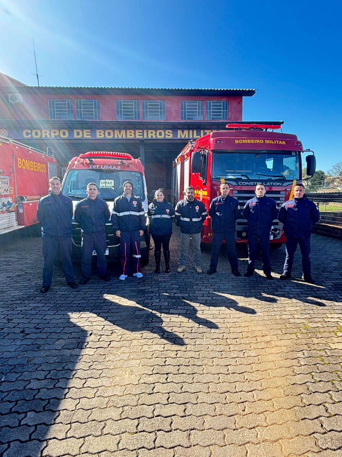 Samu e Bombeiros realizam troca de conhecimentos