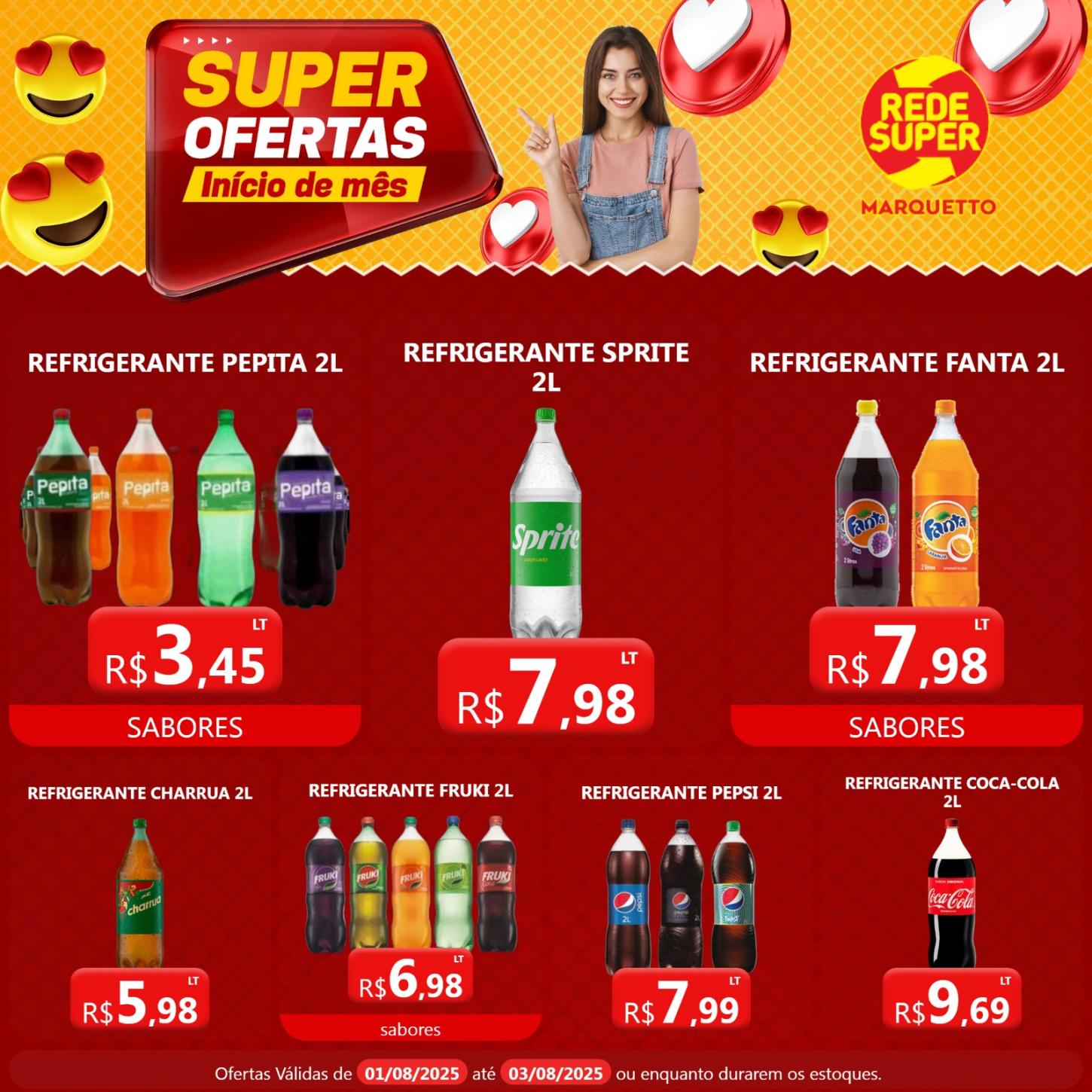 O preço mais baixo da cidade é no Marquetto