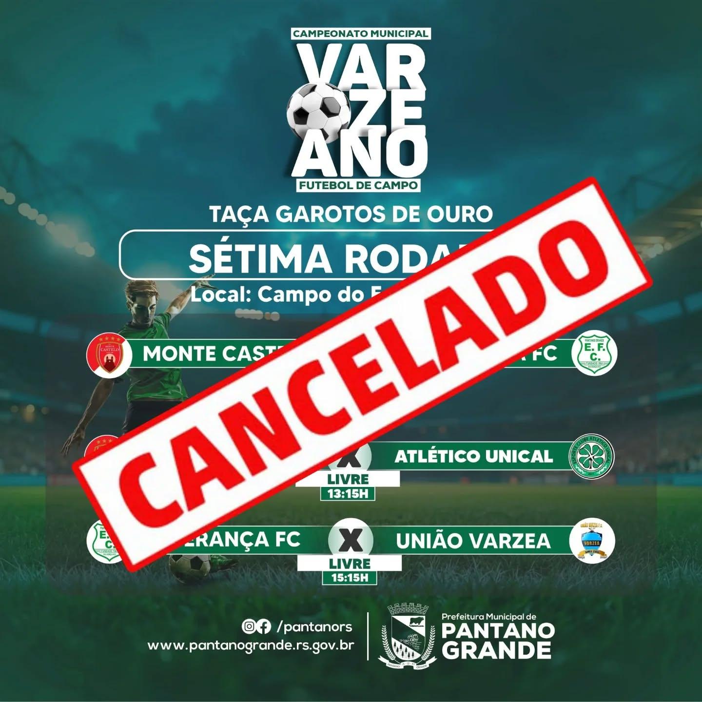 Rodada do municipal de futebol é adiada, em Pantano