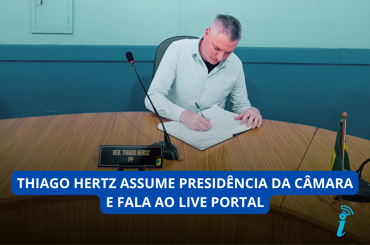 VÍDEO - Thiago Hertz assume presidência da Câmara interinamente
