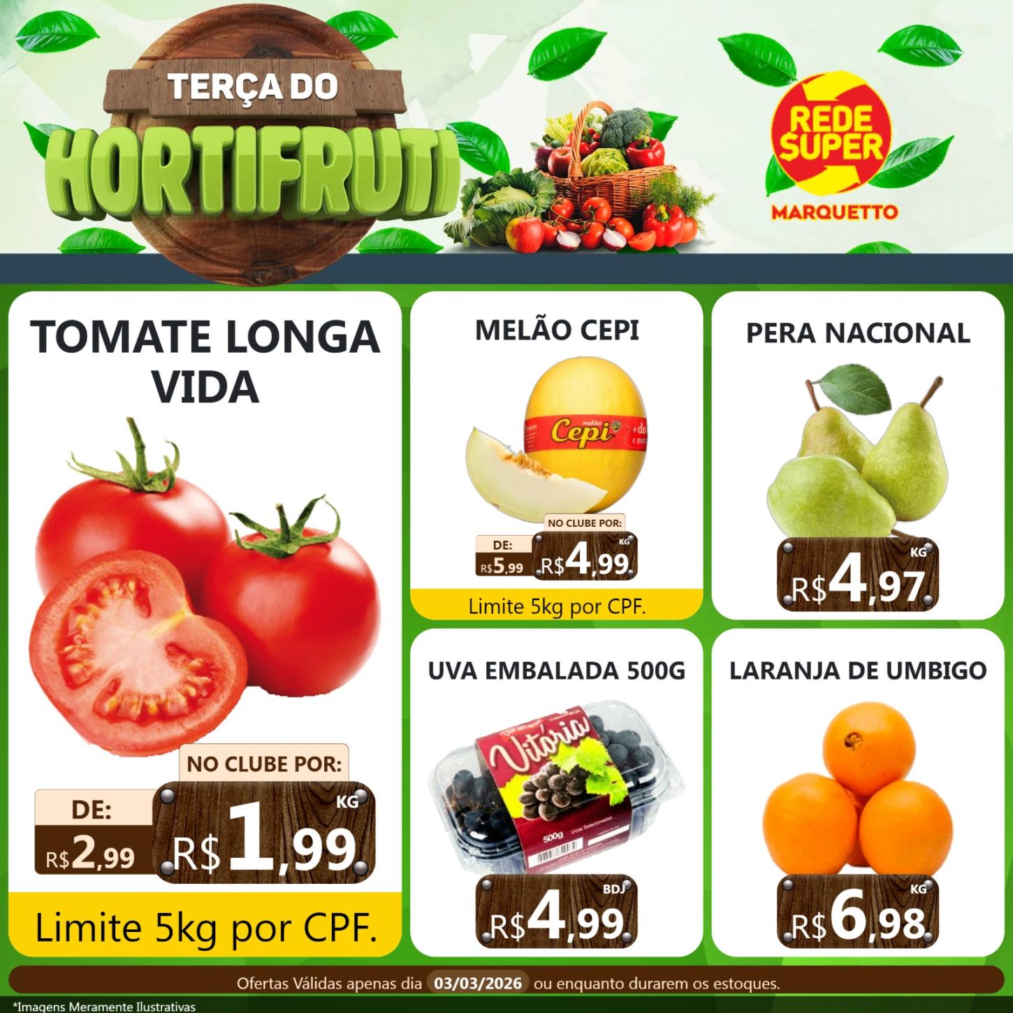 Marquetto sempre com os melhores produtos e os menores preços