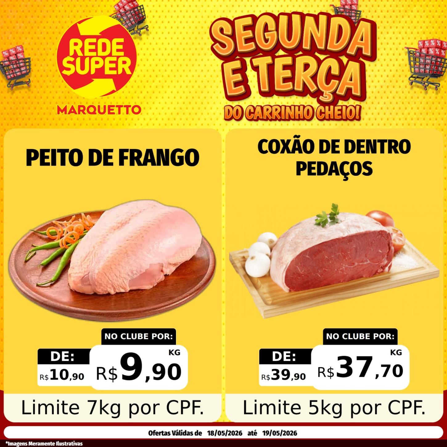 A semana começa pra encher o carrinho no Marquetto