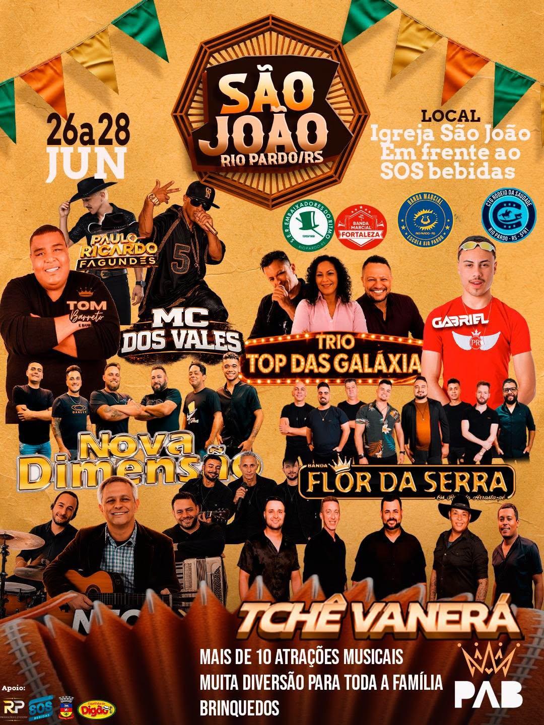 PROGRAMAÇÃO SÃO JOÃO - RIO PARDO/RS