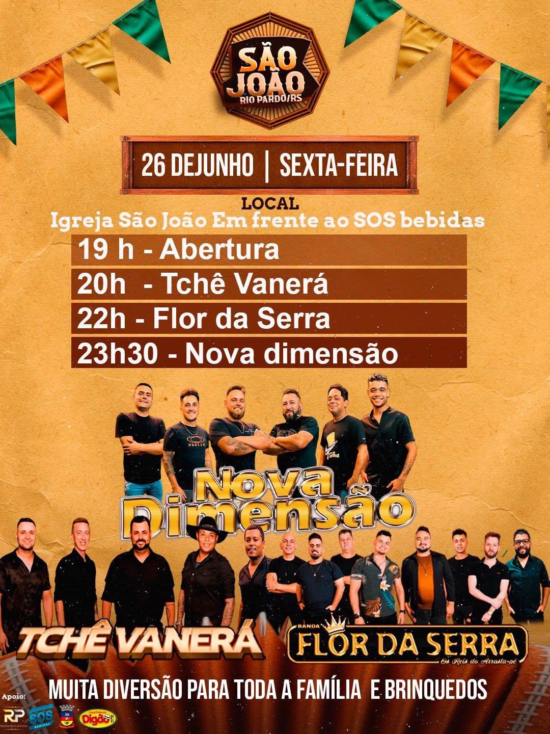 PROGRAMAÇÃO SÃO JOÃO - RIO PARDO/RS