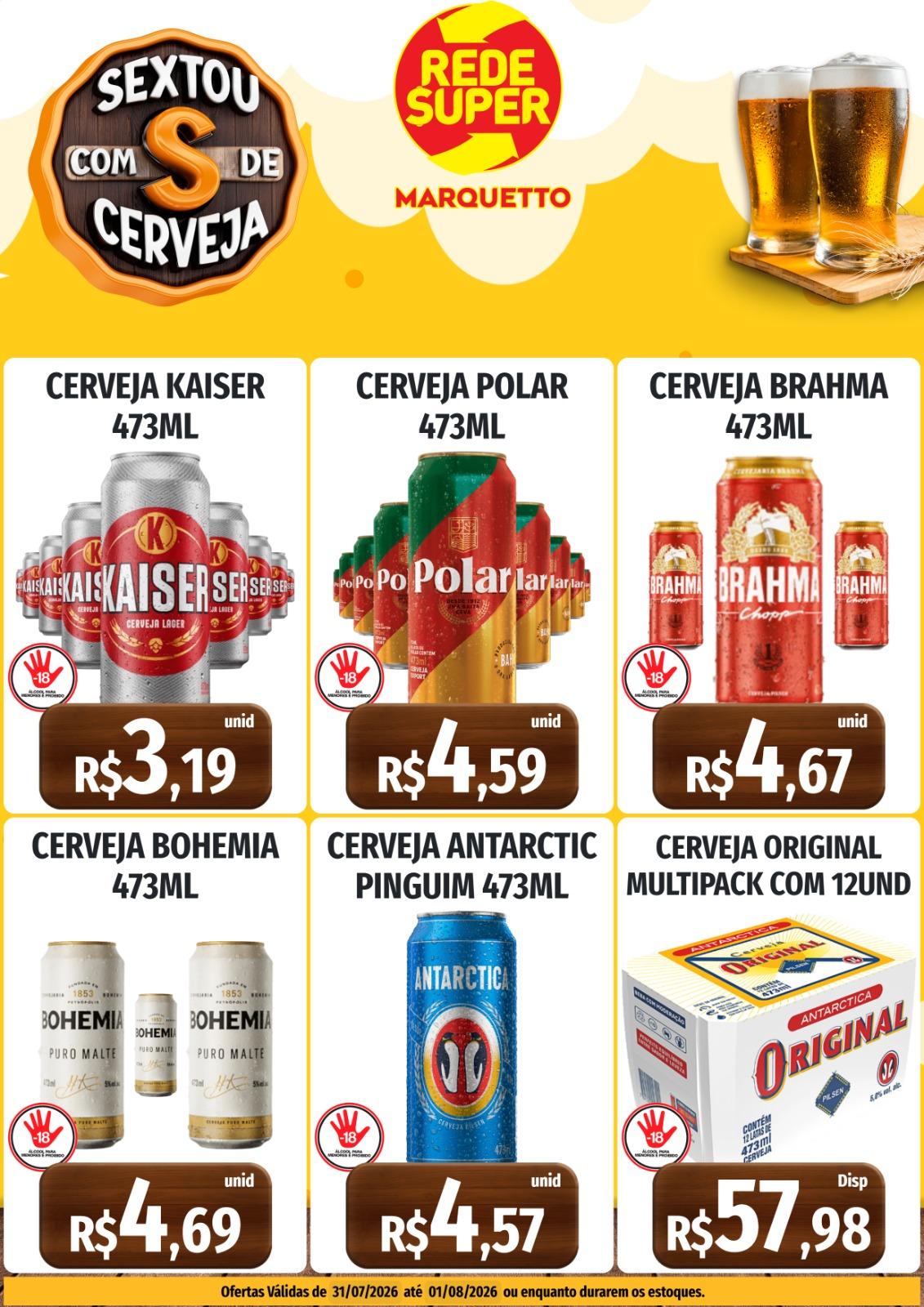 As melhores ofertas da cidade estão no Marquetto