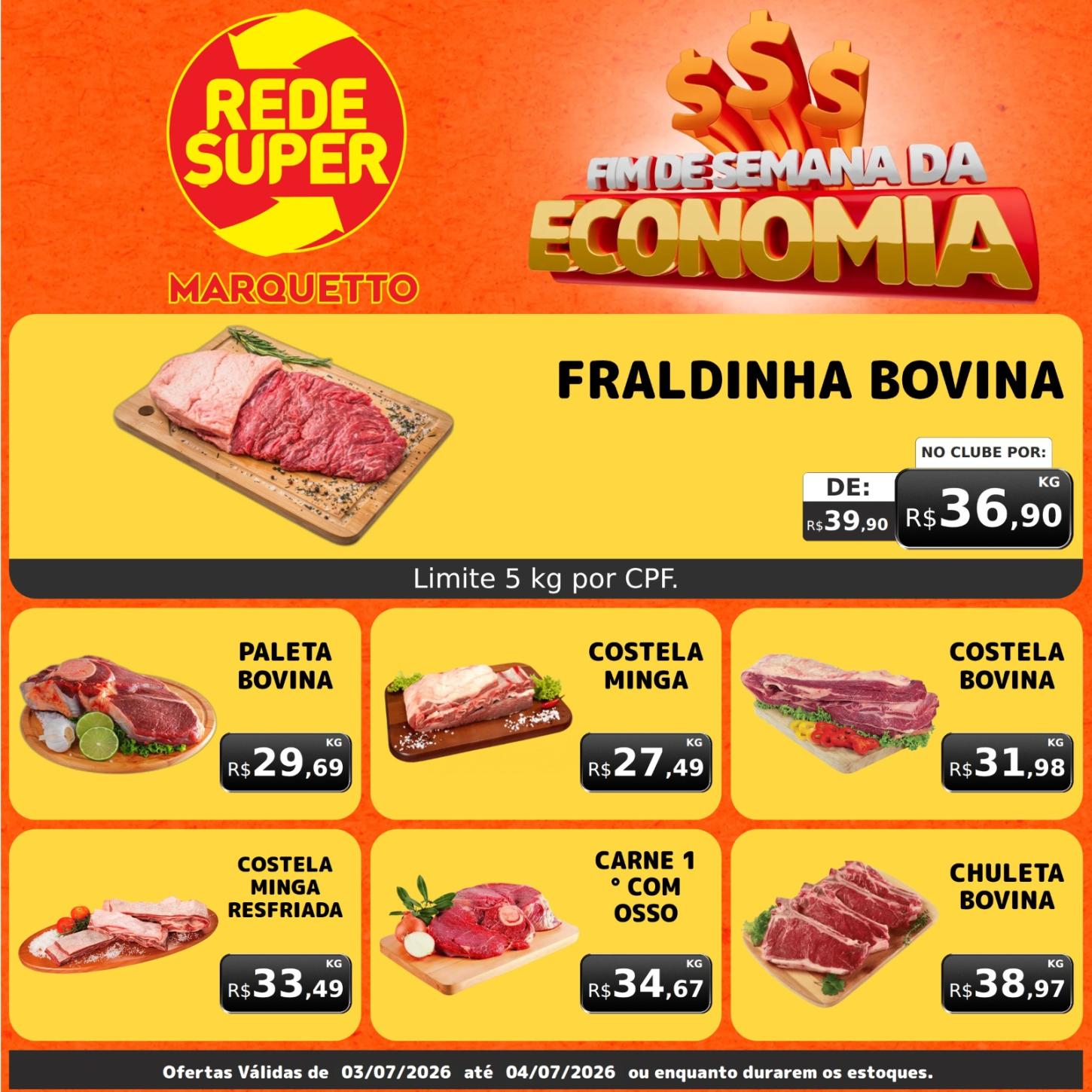 Confira as ofertas do final de semana do Marquetto