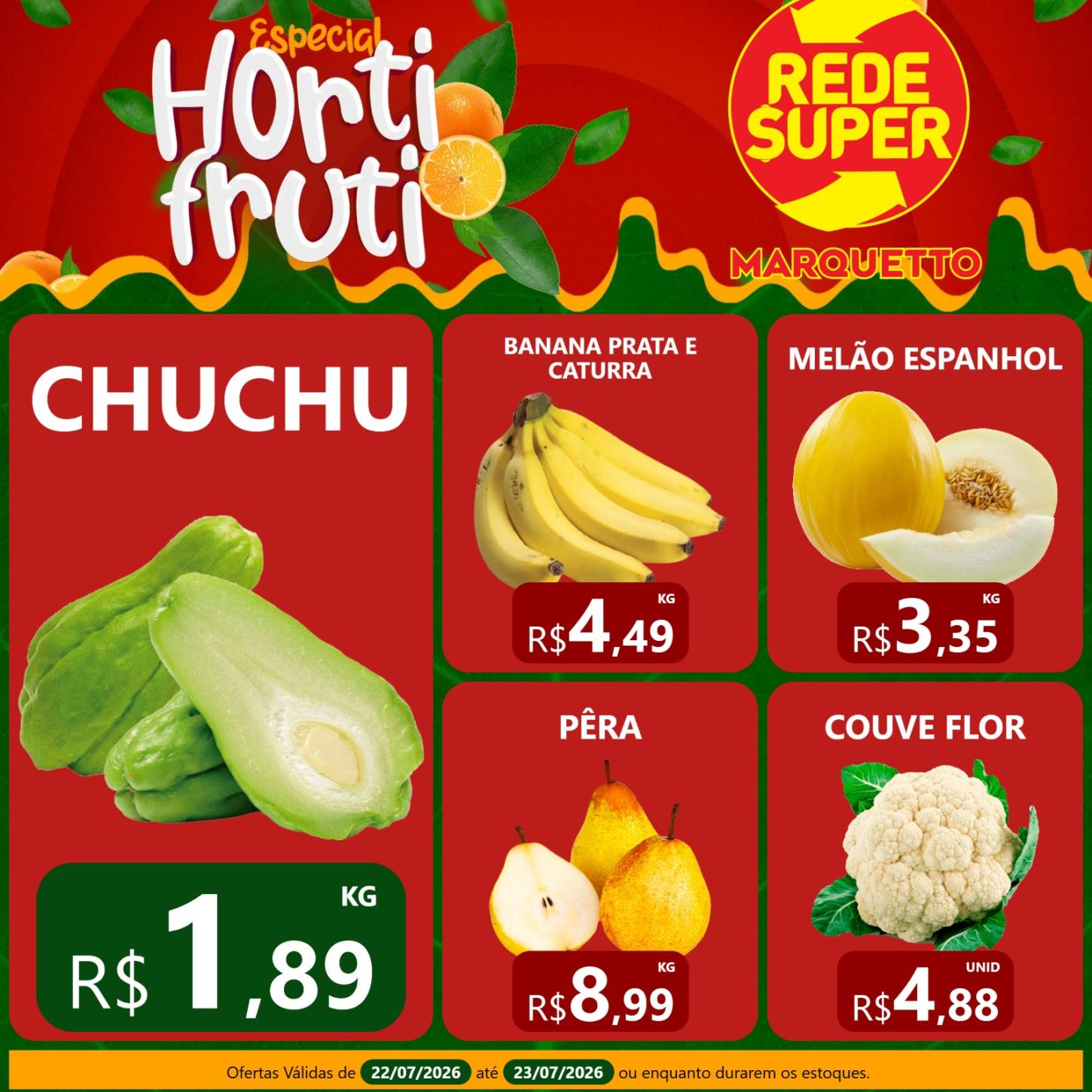 OFERTAS PARA QUARTA E QUINTA NO MARQUETTO