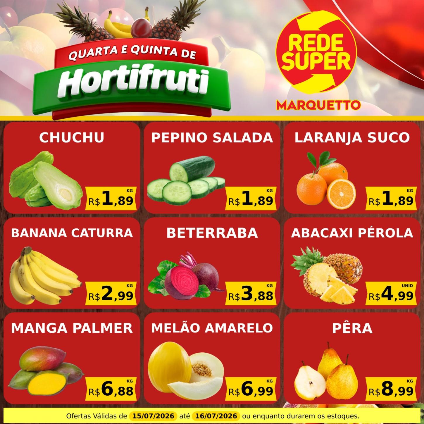 QUARTA E QUINTA NO MARQUETTO