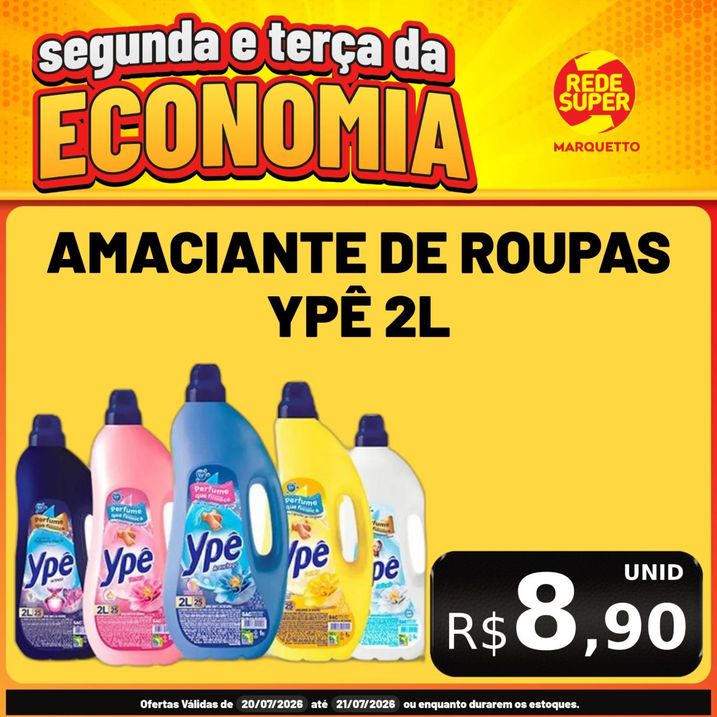 SEGUNDA e TERÇA no MARQUETTO