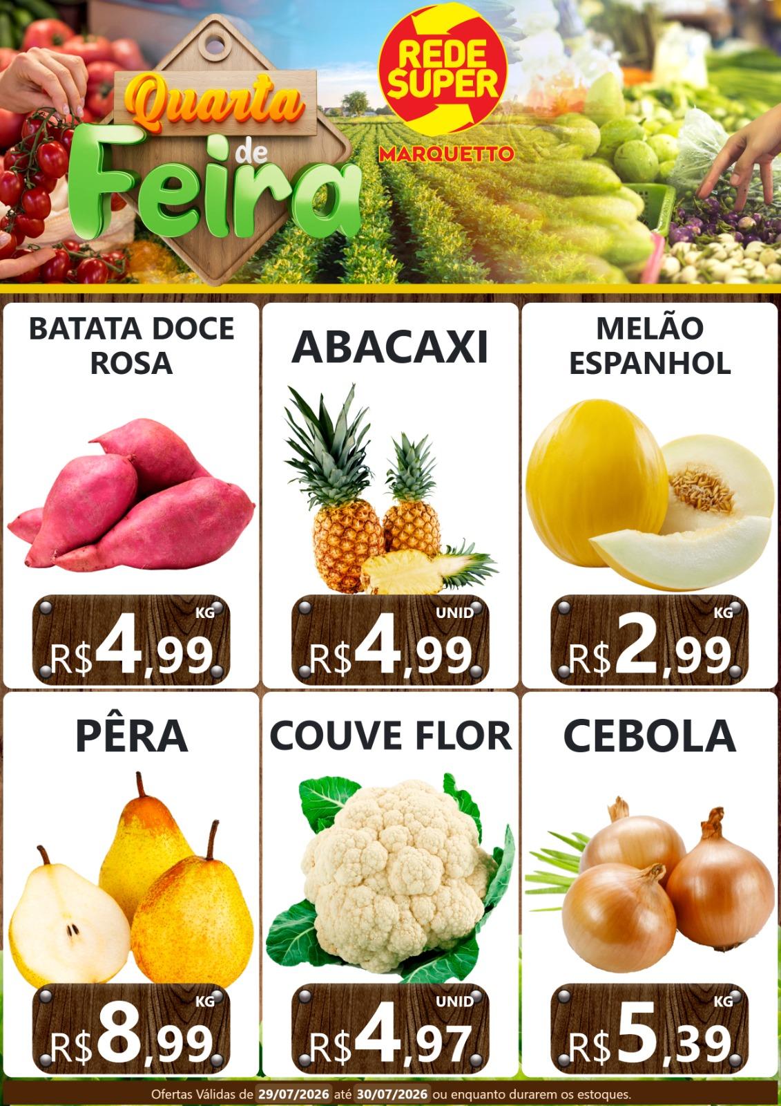 QUARTA e QUINTA no MARQUETTO