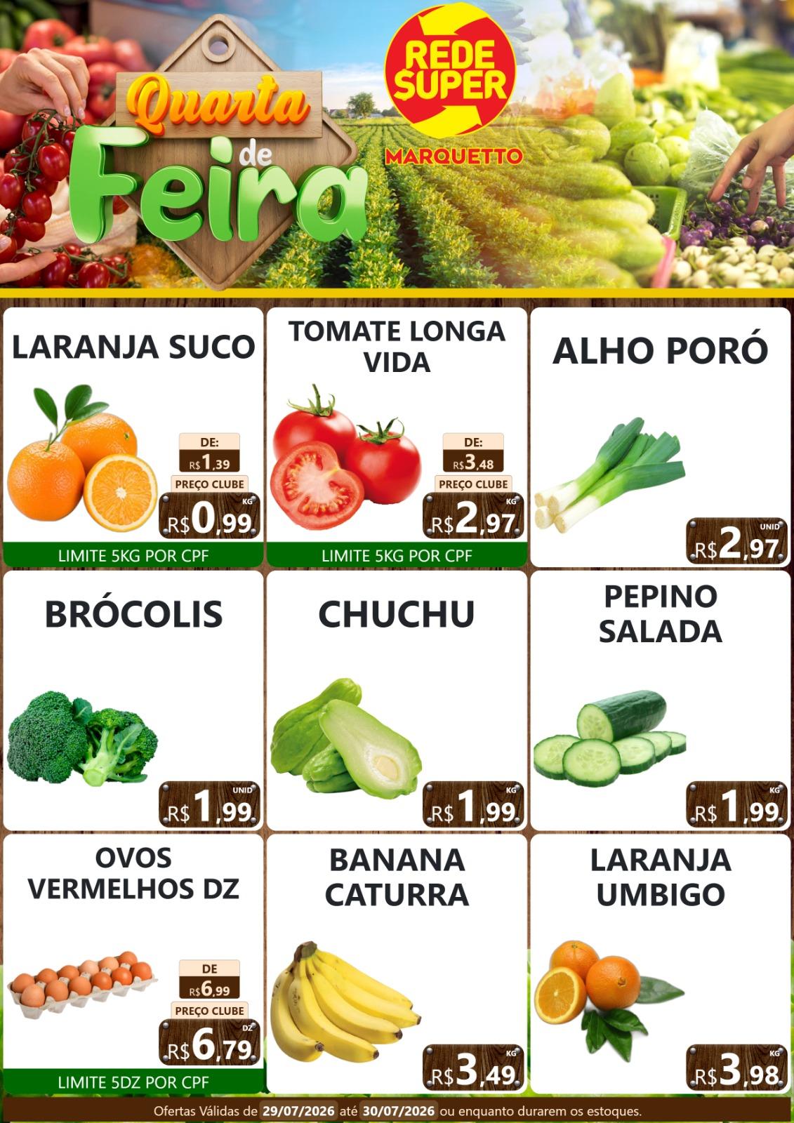 QUARTA e QUINTA no MARQUETTO