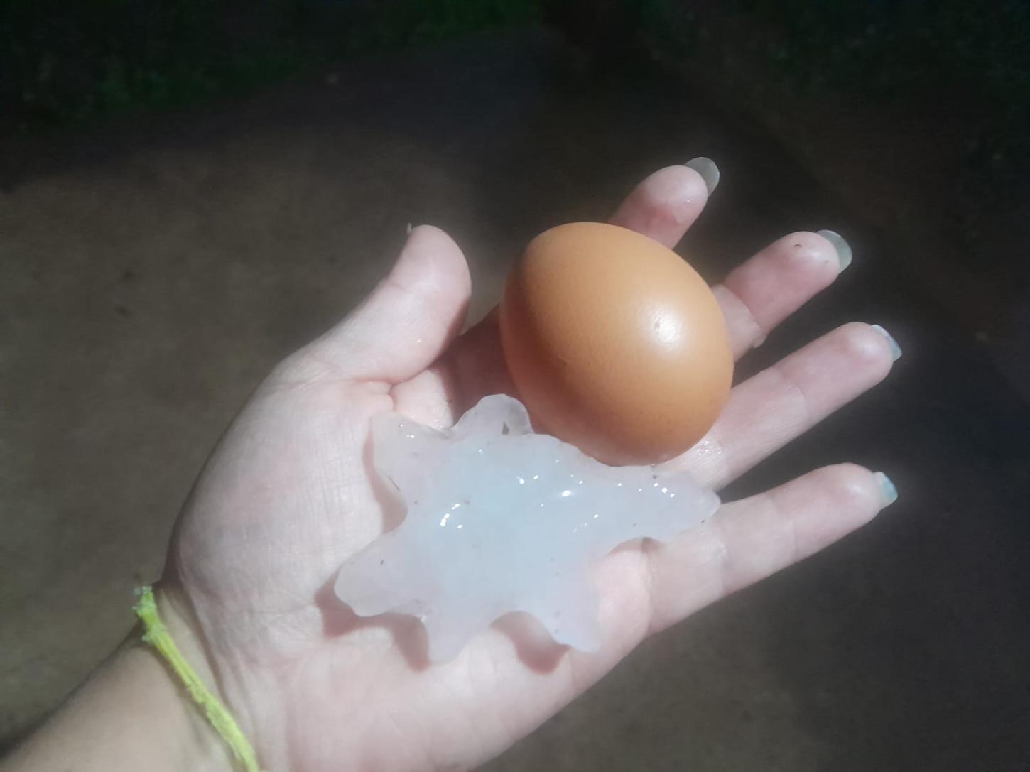 Granizo é registrado em diversos pontos de Rio Pardo