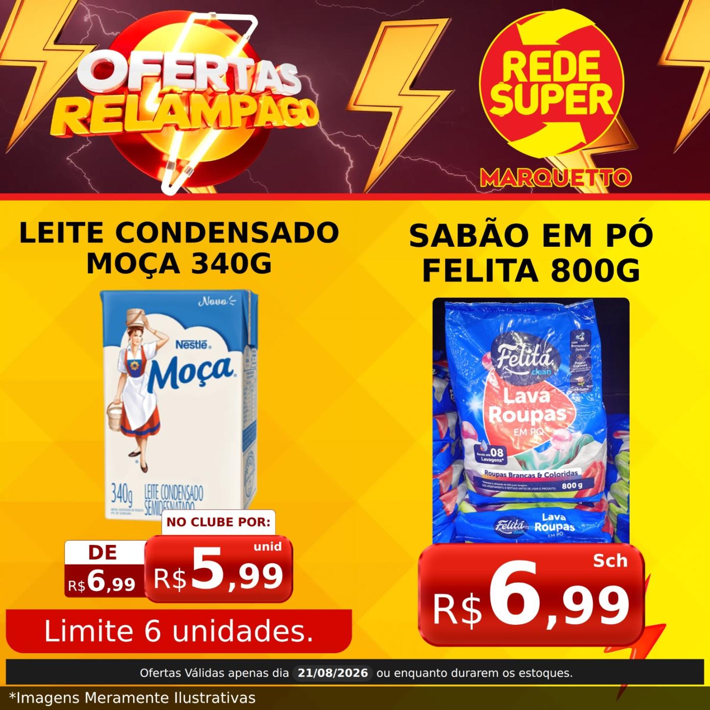 O final de semana com mais economia é no Marquetto