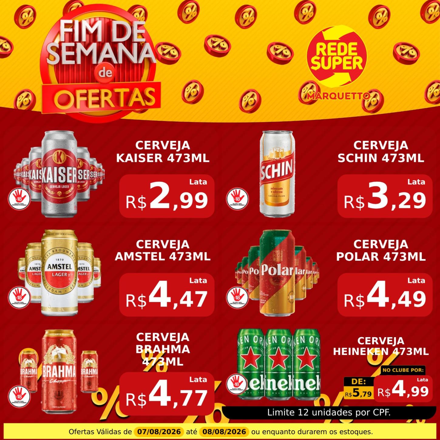 Ofertas do final de semana e do 