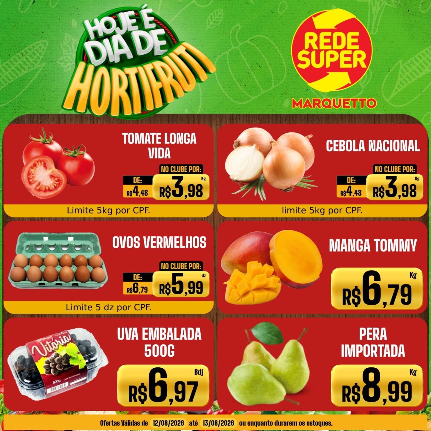 Ofertas incríveis no Marquetto Rede Super