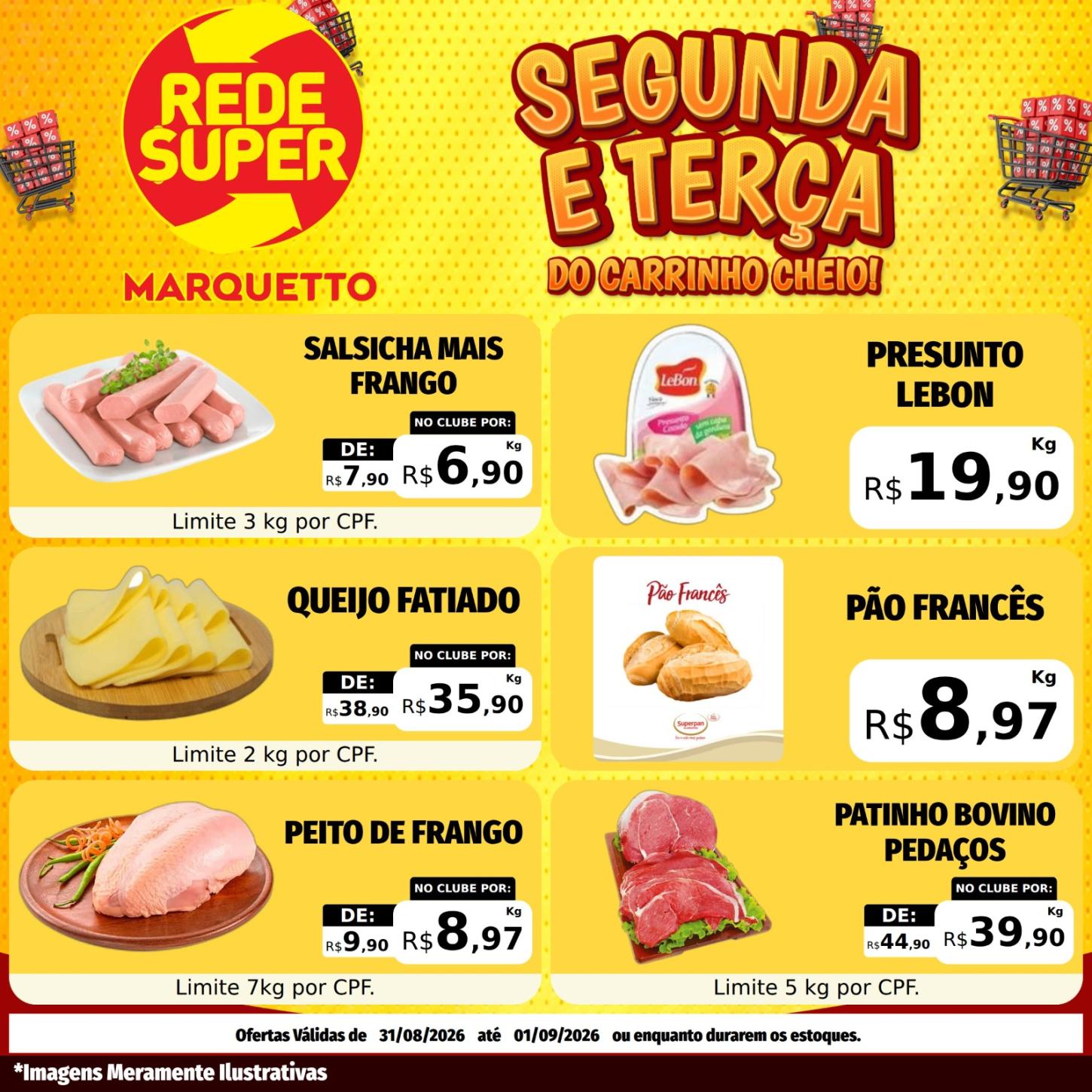 SEGUNDA E TERÇA DO CARRINHO CHEIO NO MARQUETTO