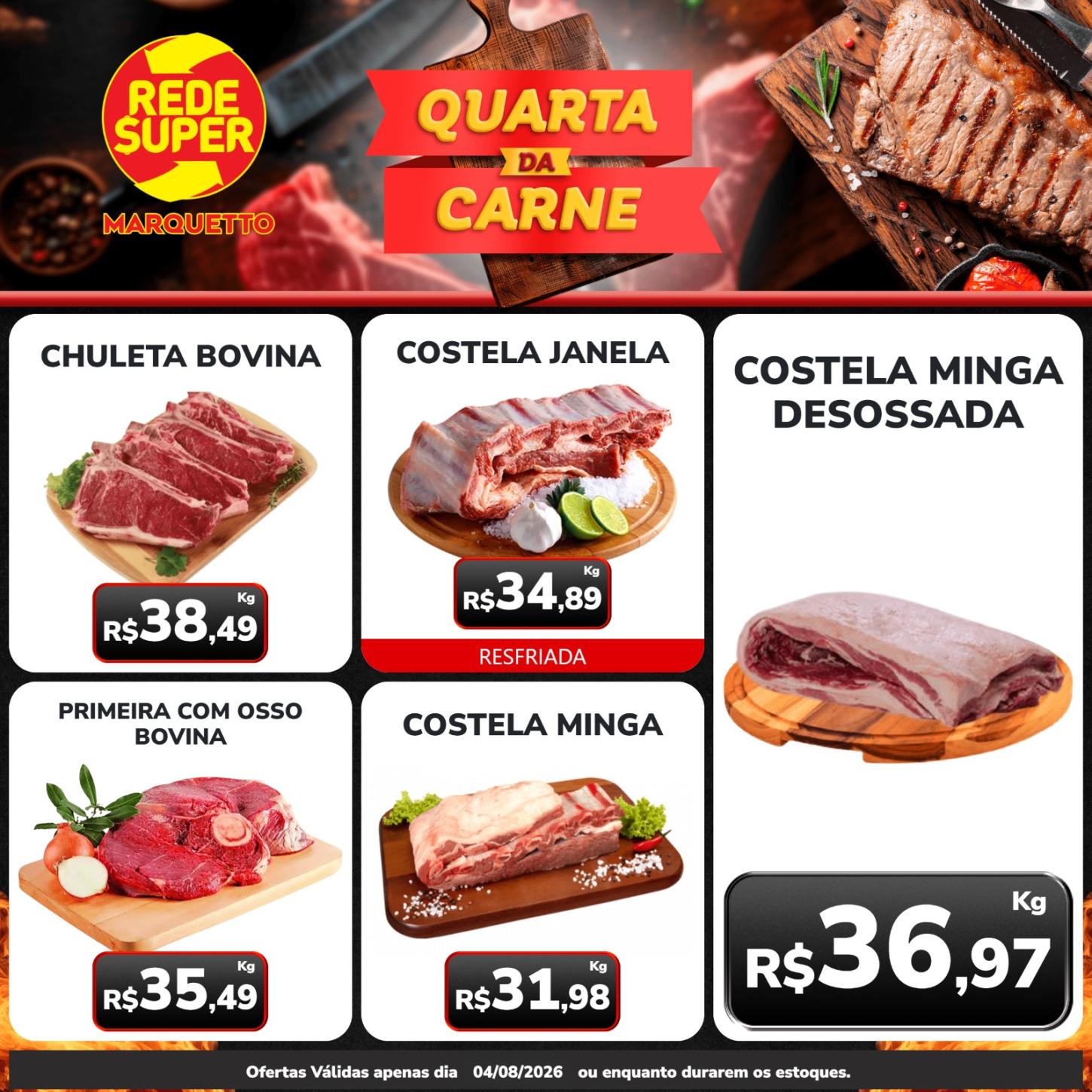 QUARTA E QUINTA NO MARQUETTO REDE SUPER