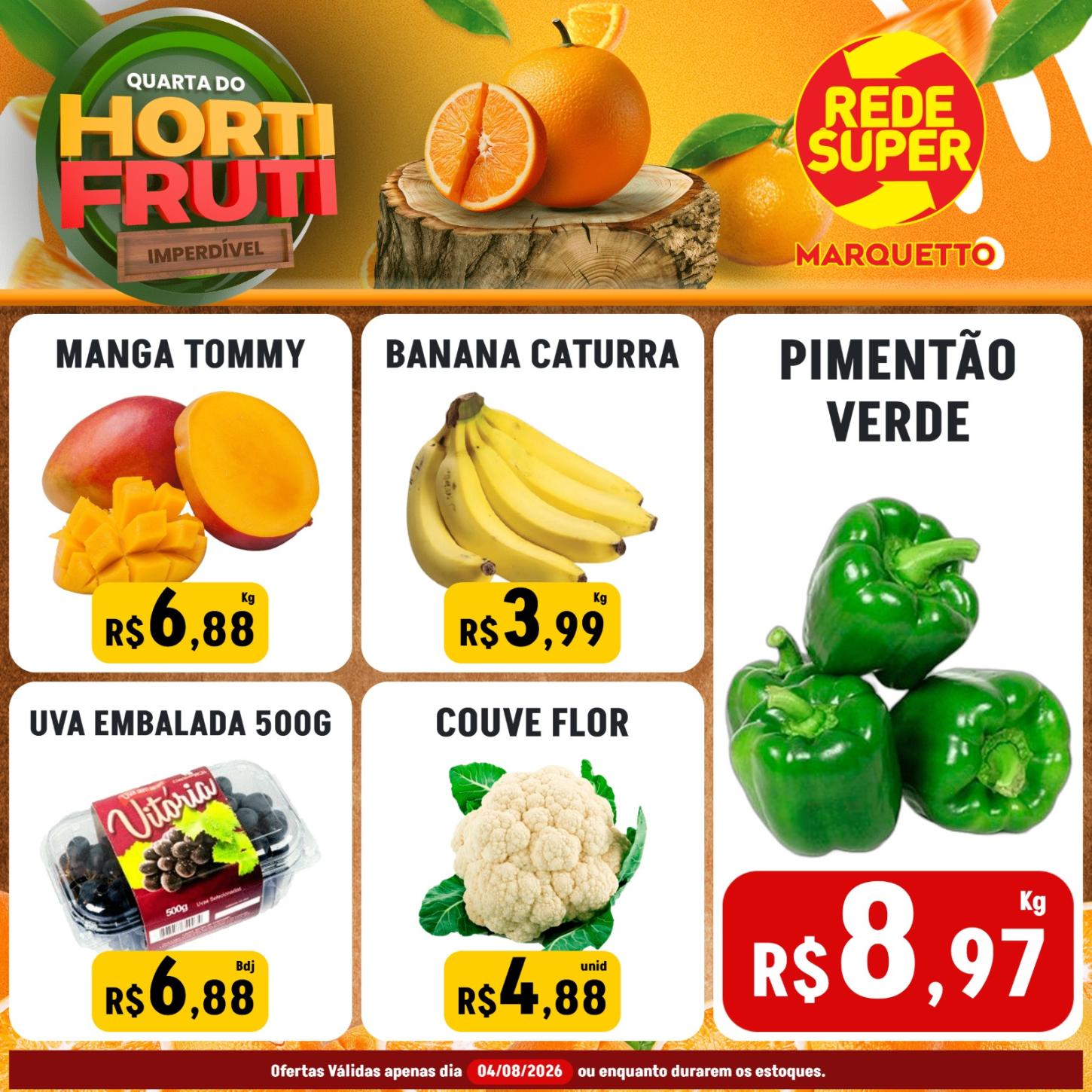 QUARTA E QUINTA NO MARQUETTO REDE SUPER