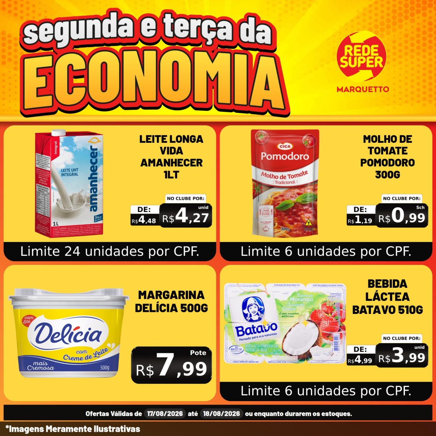 SEGUNDA E TERÇA NO MARQUETTO