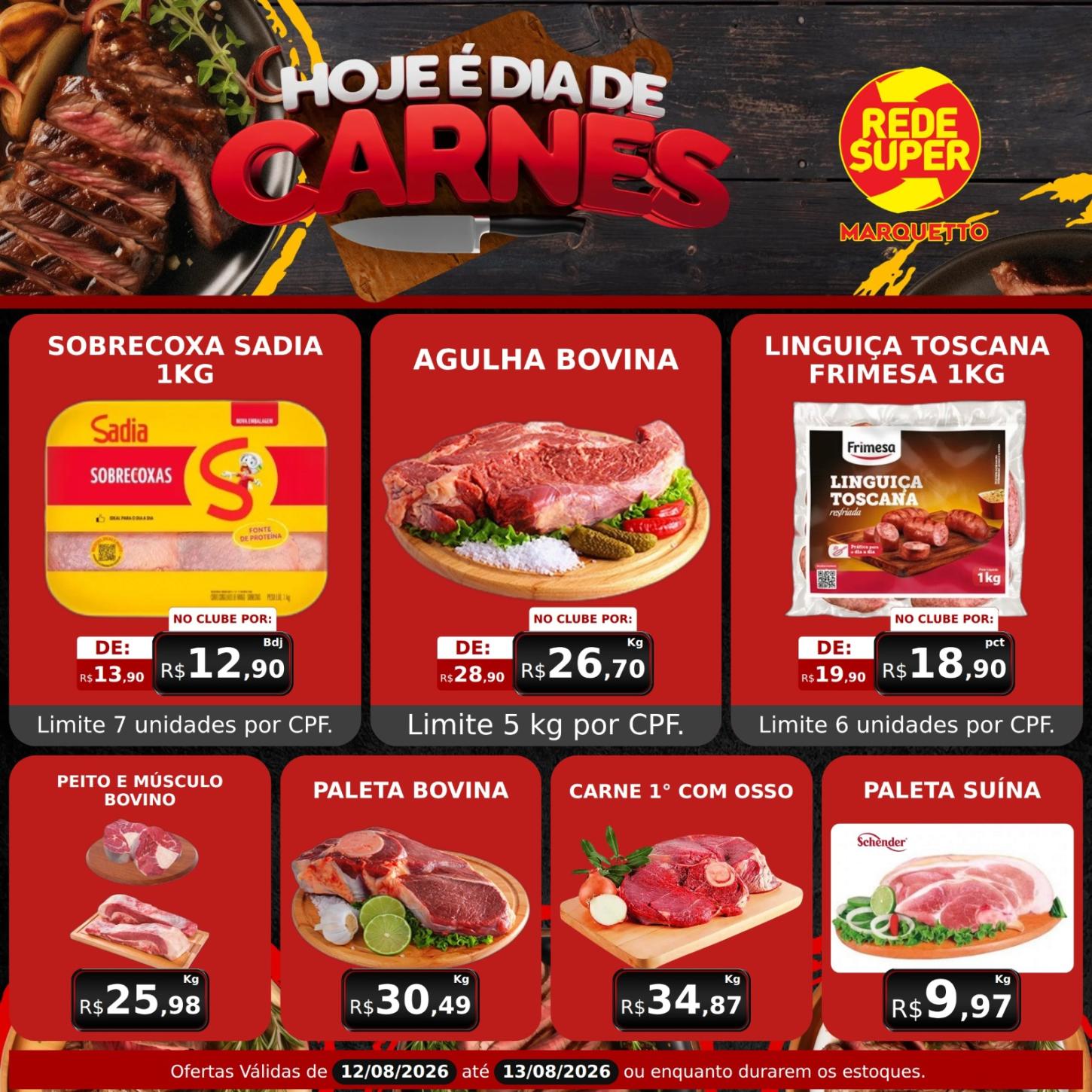 Hortifrúti fresquinho + açougue com ofertas = economia de verdade!