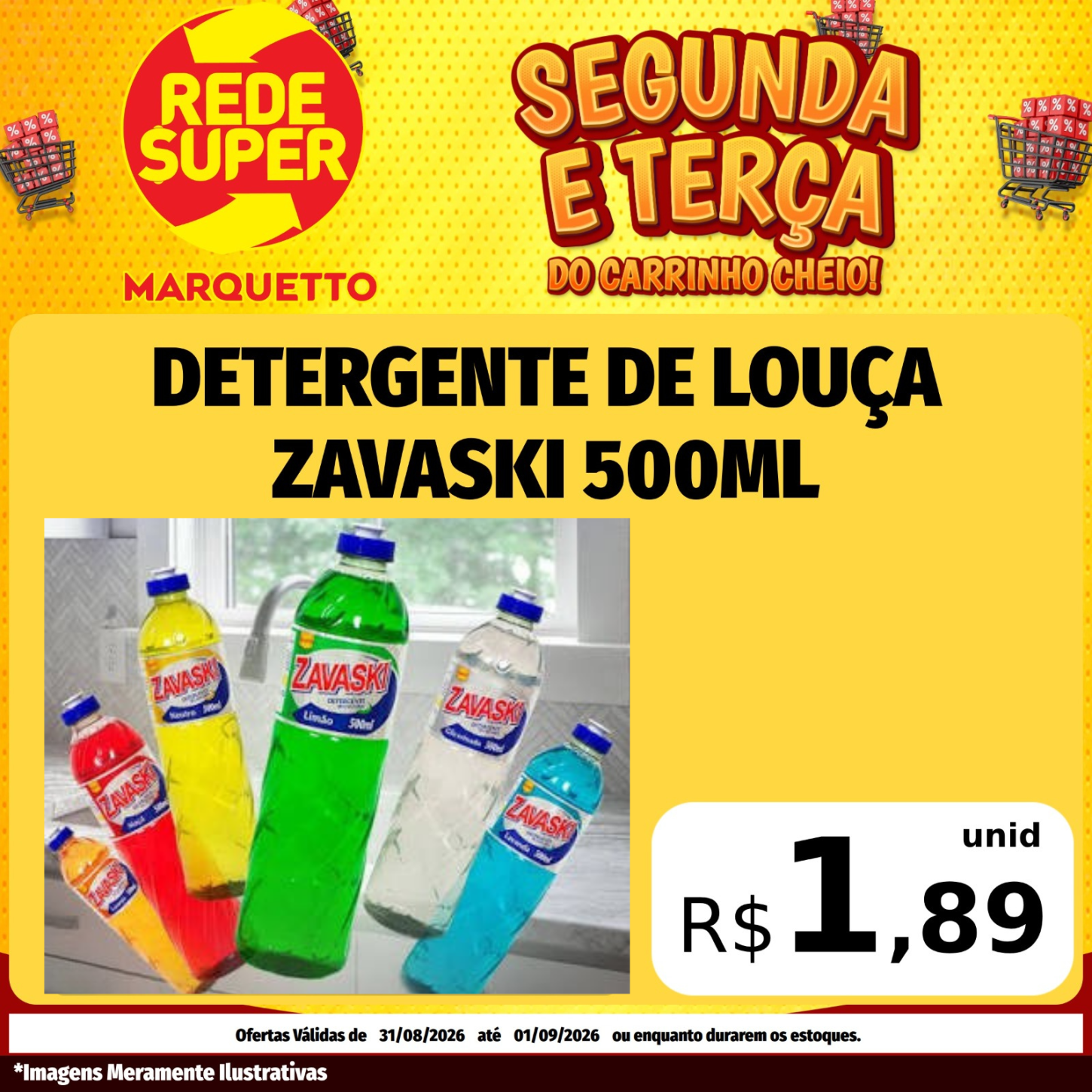 SEGUNDA E TERÇA DO CARRINHO CHEIO NO MARQUETTO