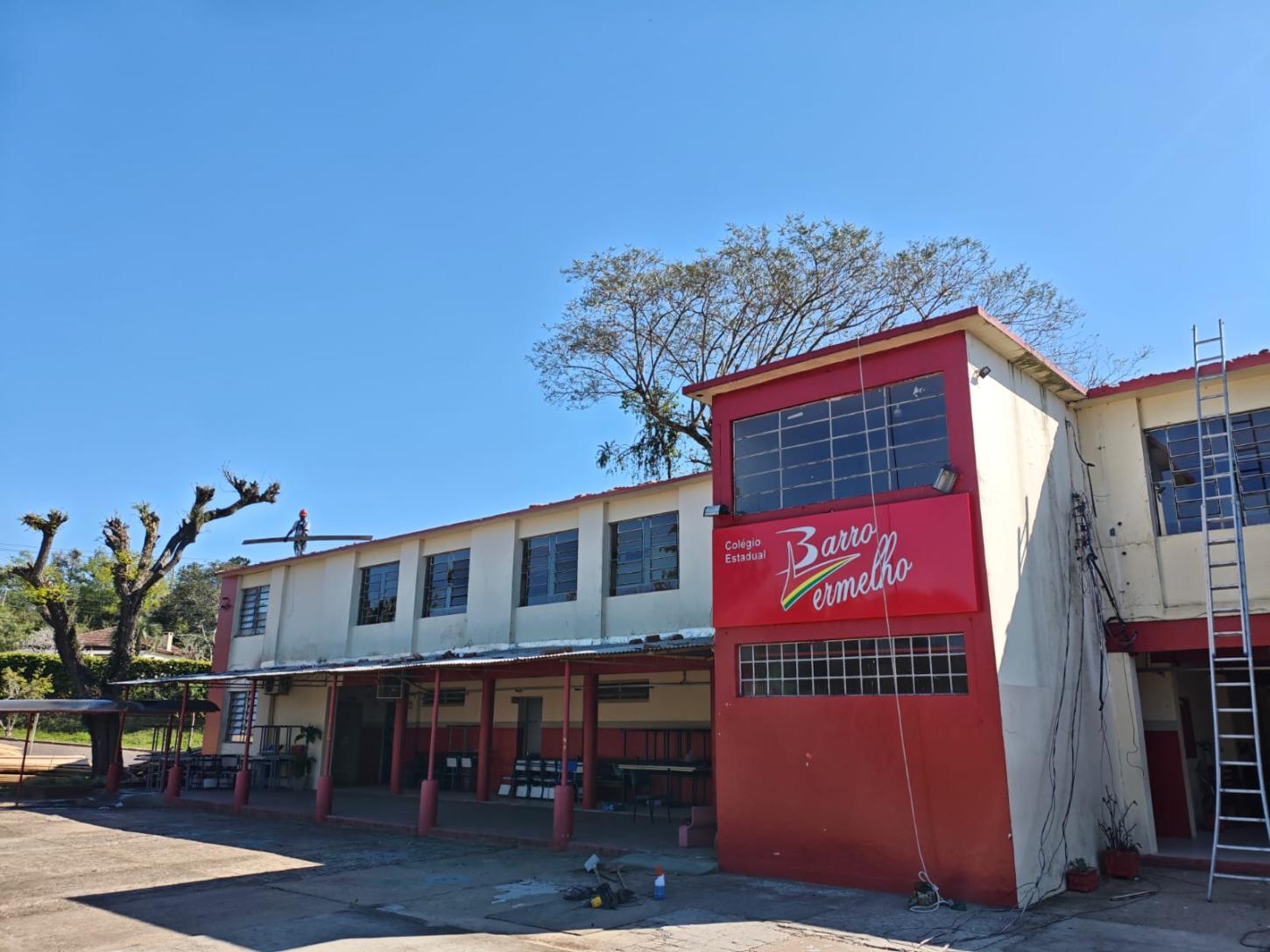 Começam as obras no Colégio Barro Vermelho, em Rio Pardo