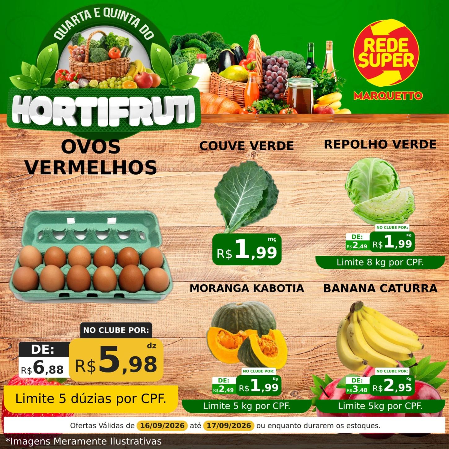 QUARTA E QUINTA DO HORTIFRÚTI NO MARQUETTO