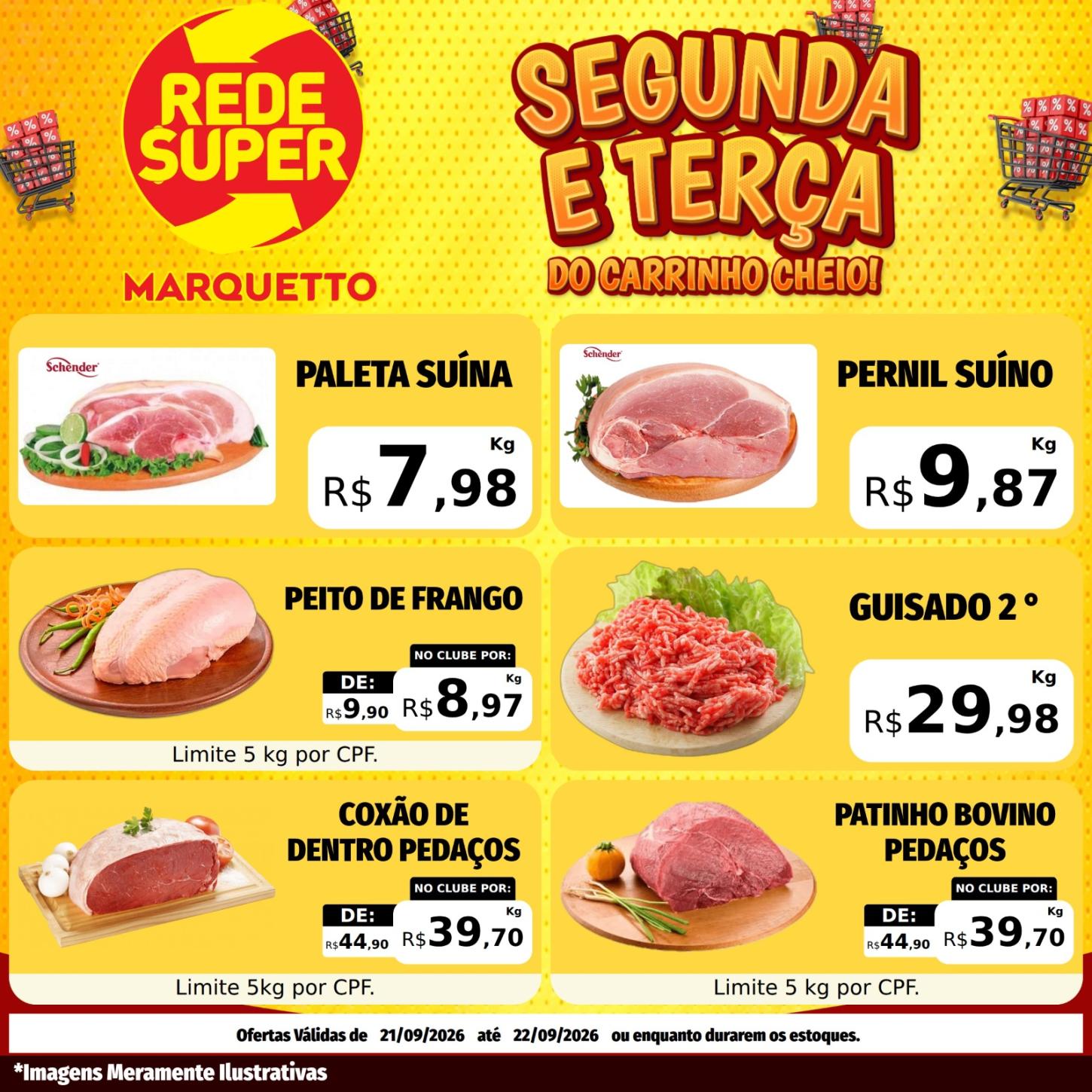 SEGUNDA E TERÇA DO CARRINHO CHEIO MARQUETTO REDE SUPER