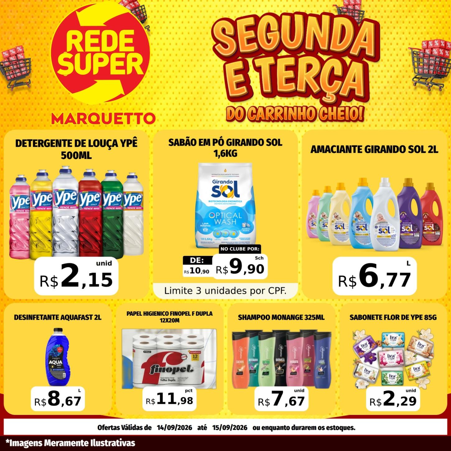 SEGUNDA e TERÇA NO MARQUETTO