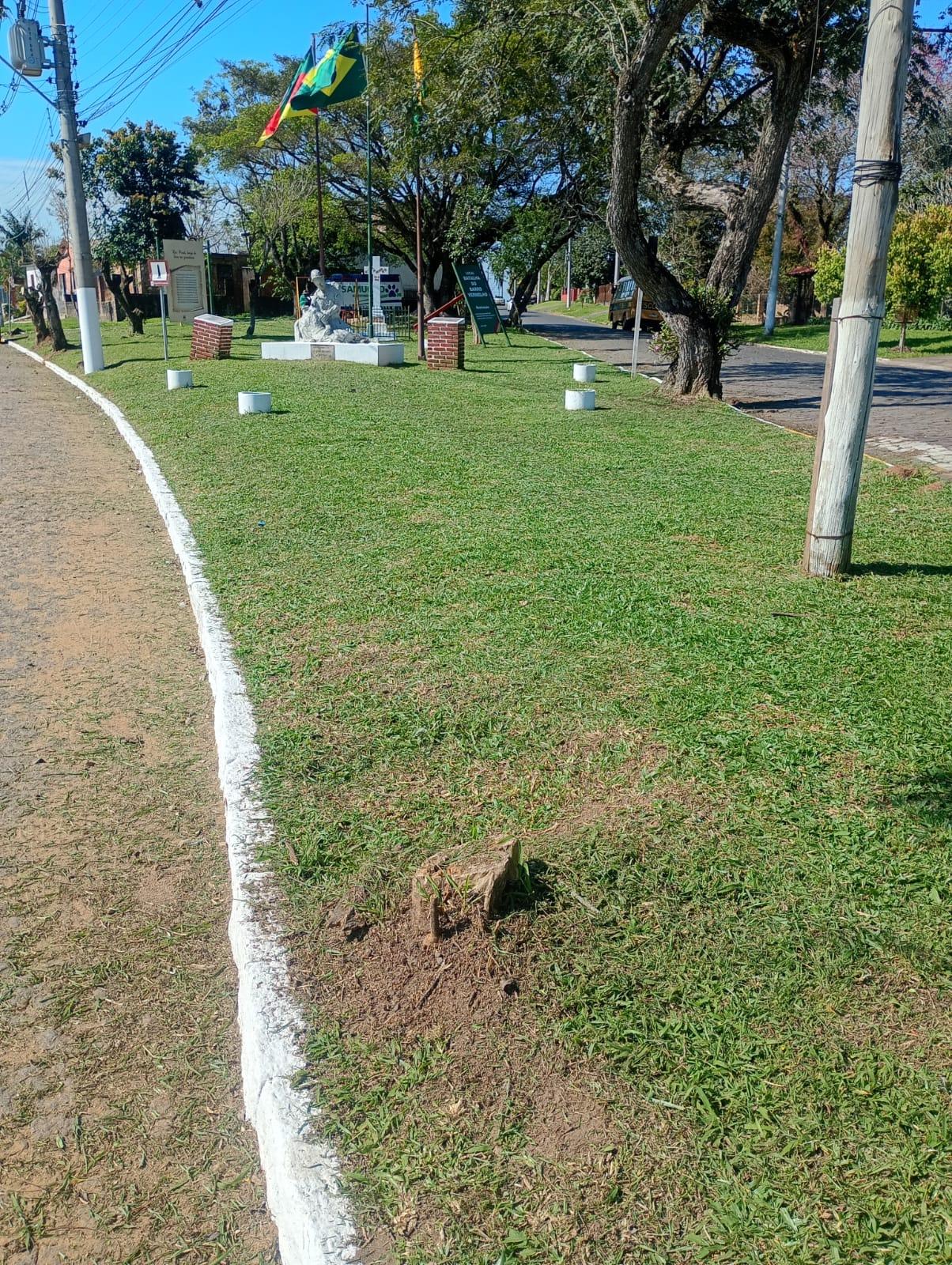 PRAÇA DA CRUZ DO BARRO VERMELHO. FOTO: SECRETARIA DO MEIO AMBIENTE E PESCA
