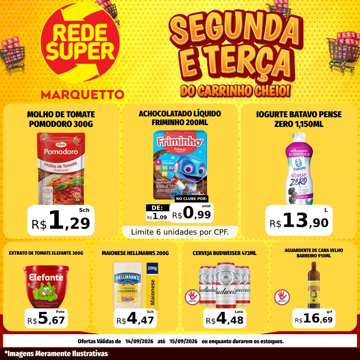 SEGUNDA e TERÇA NO MARQUETTO