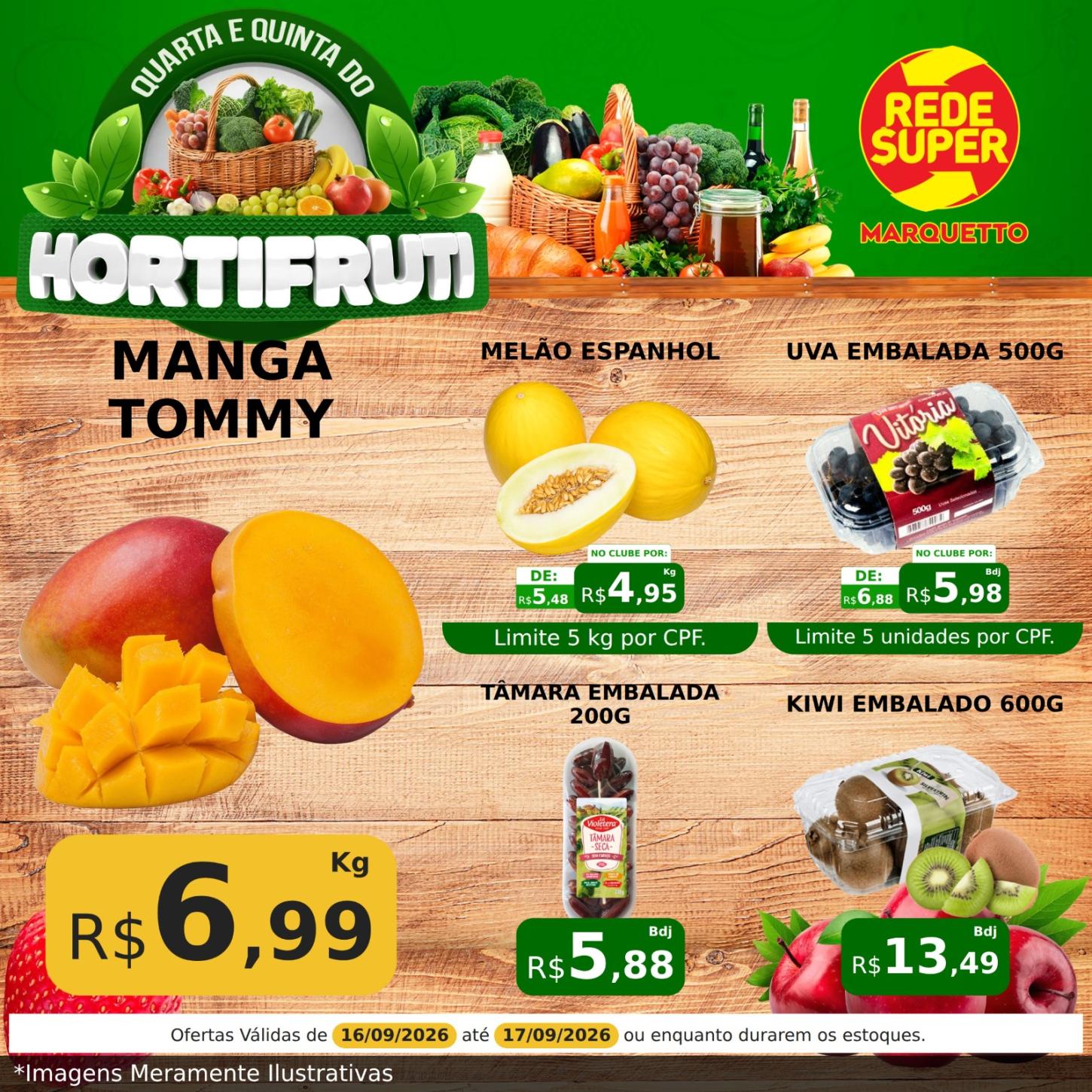 Quarta e quinta com ofertas imperdíveis no Marquetto