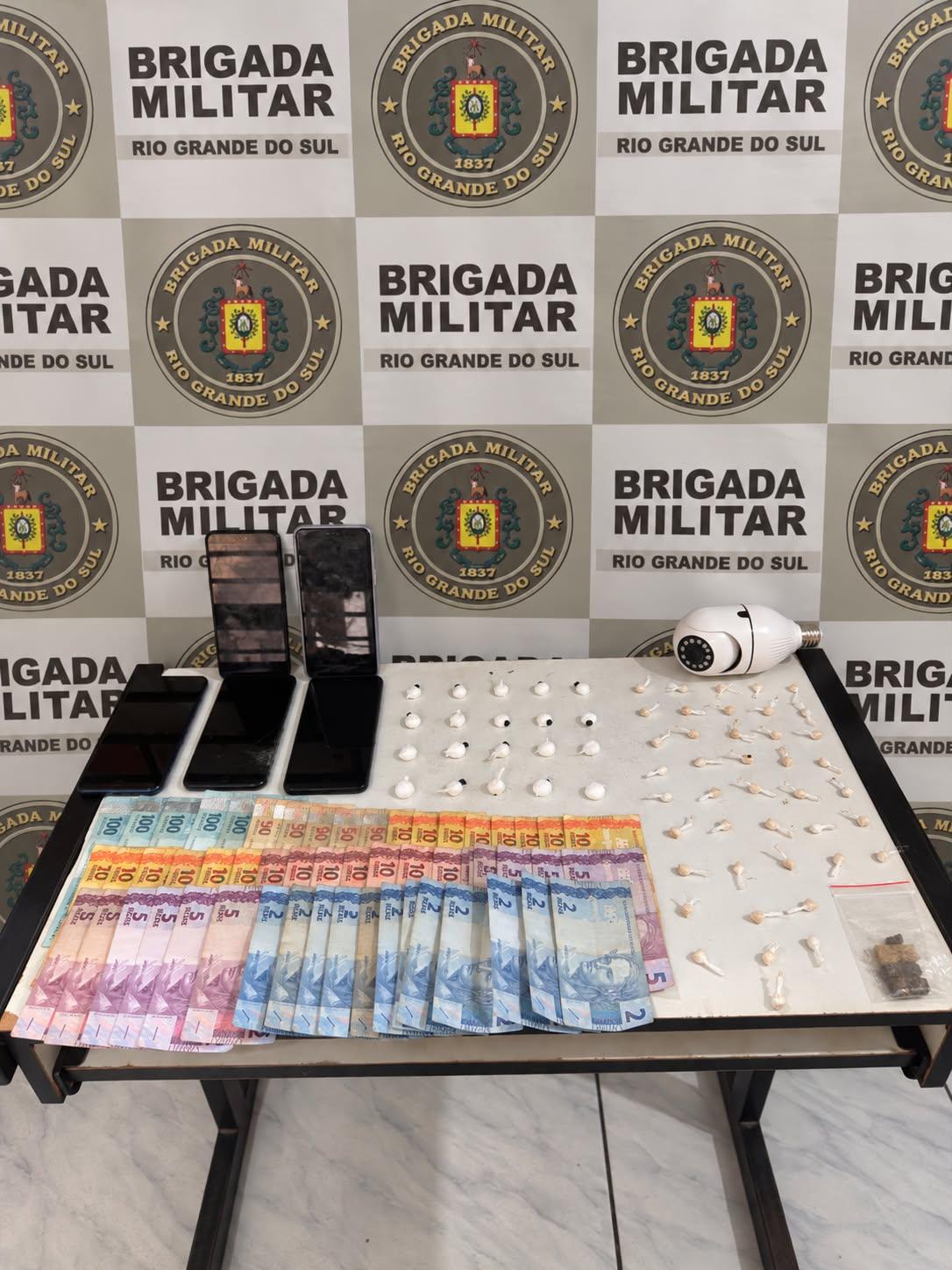 Casal é preso por suspeita de tráfico em Rio Pardo