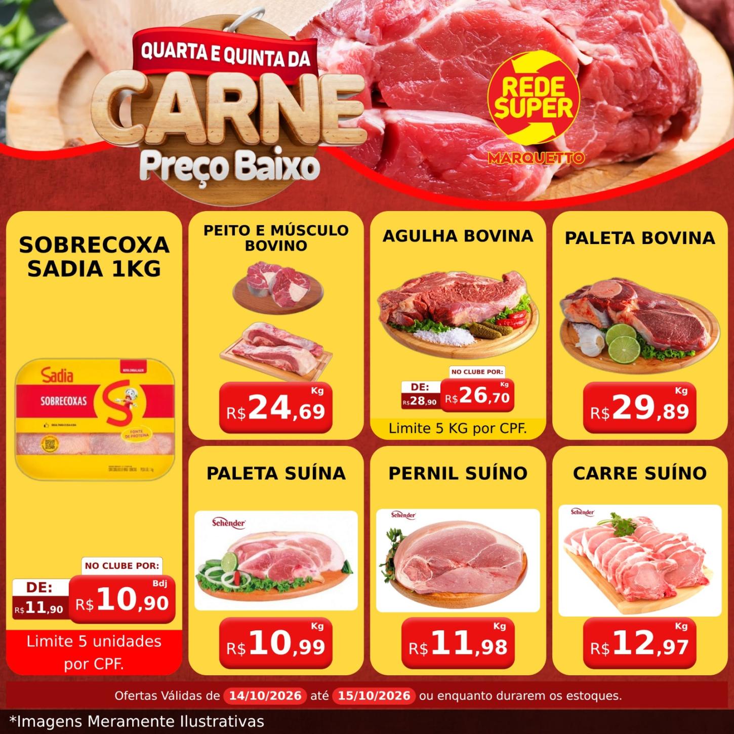 Hortifrúti fresquinho, carnes selecionadas e muito mais no Marquetto