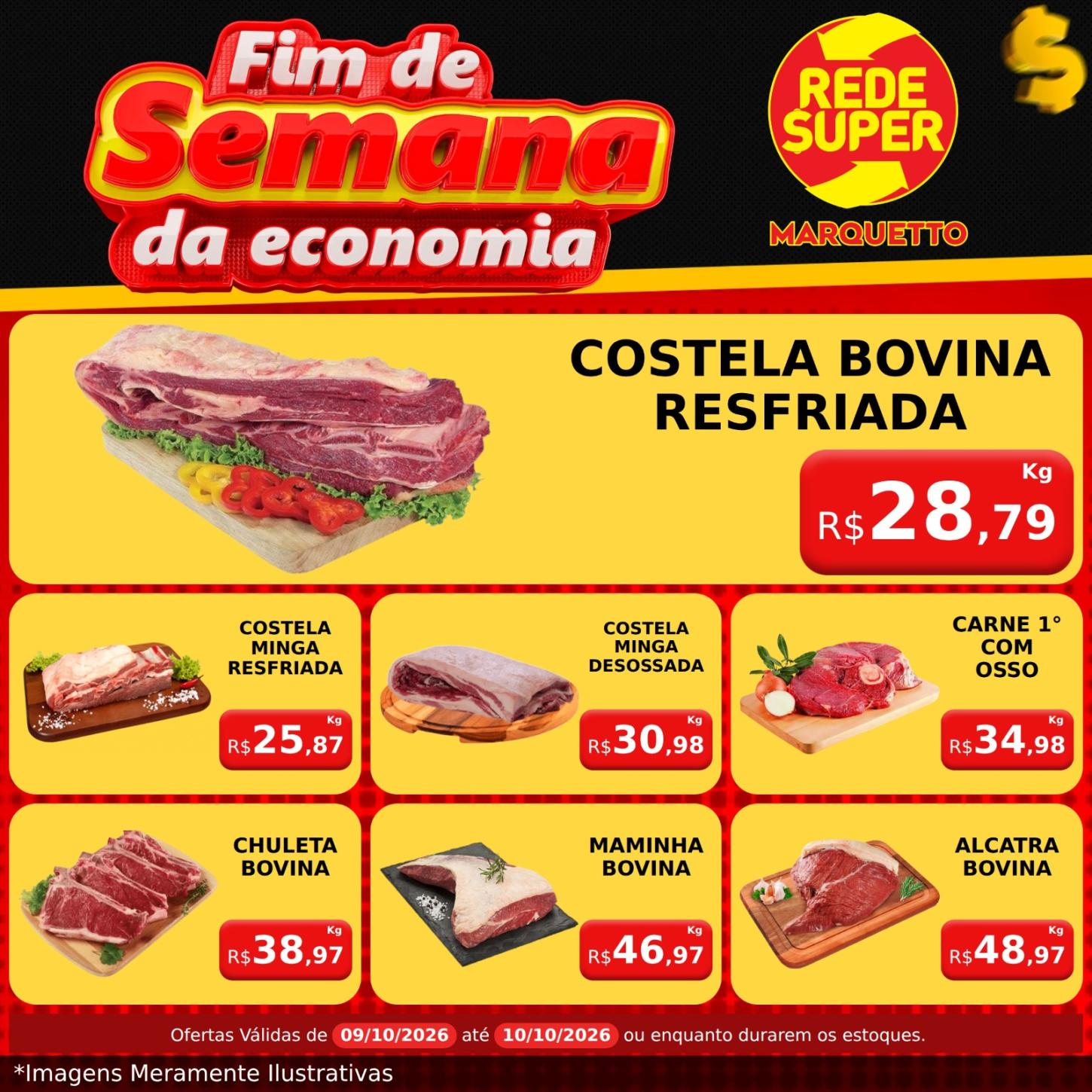 No Marquetto tem carnes selecionadas, delícias da padaria e ofertas em todos os setores