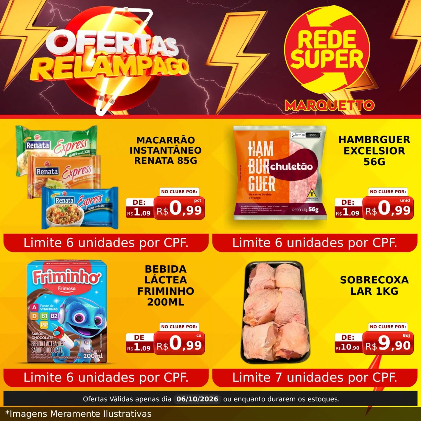 Ofertas válidas somente para esta terça-feira