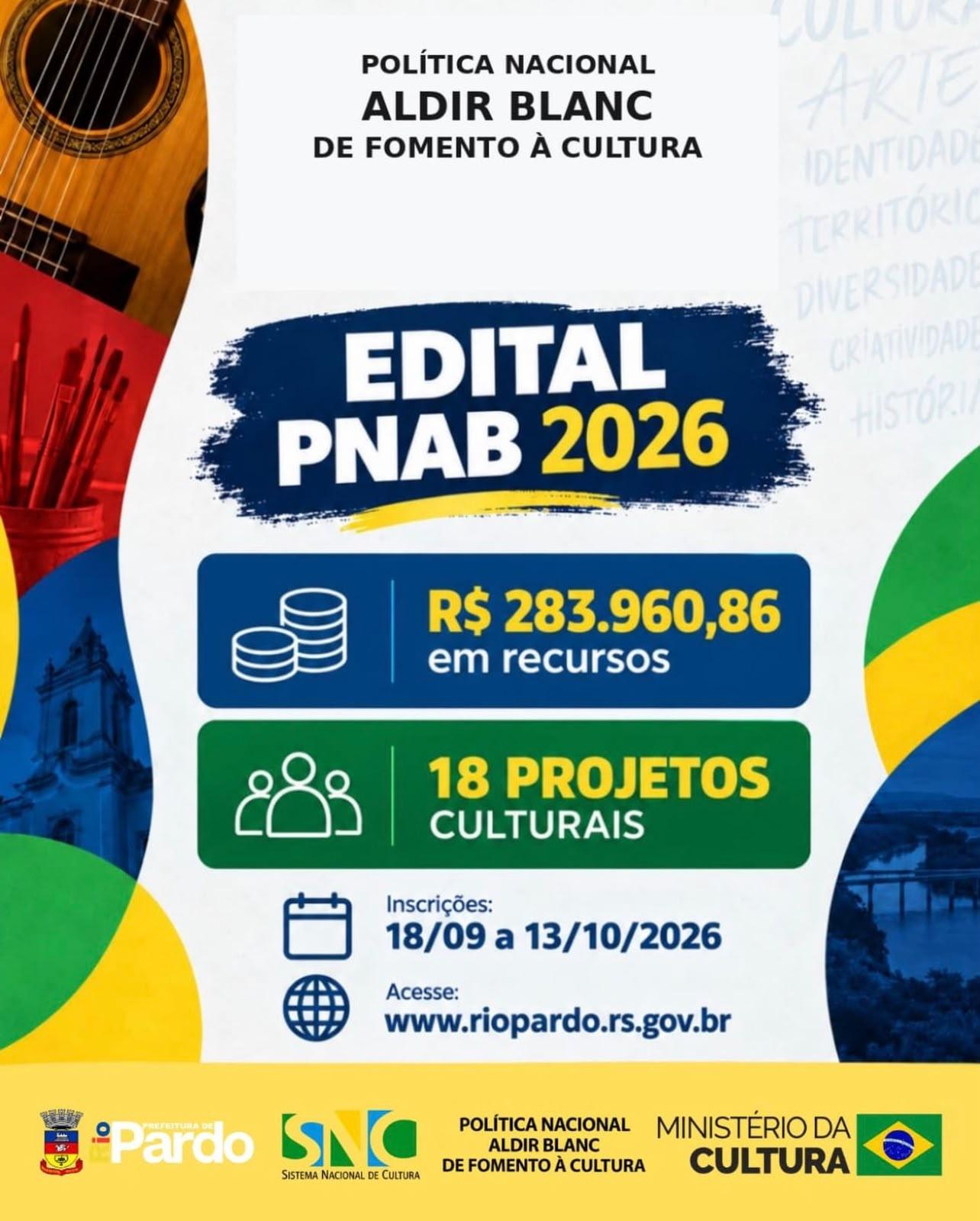 Edital PNAB 2026 – Execução Cultural