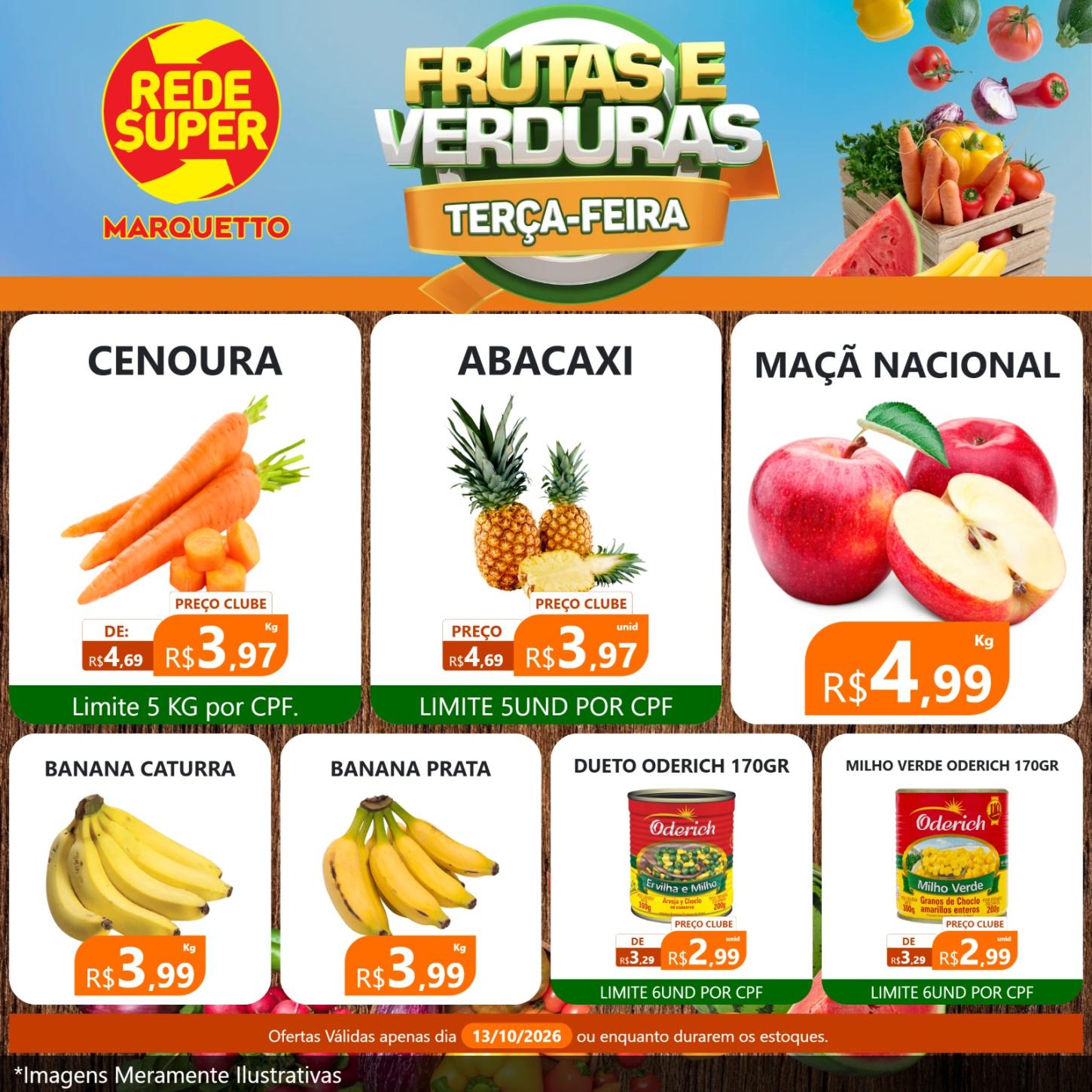 Terça do horti e muitas ofertas no Marquertto 