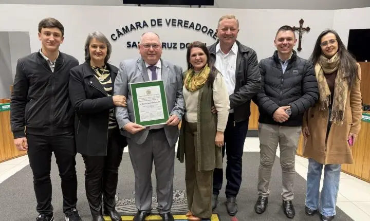 Câmara de Santa Cruz reconhece trajetória do Verde é Vida e de Marcílio Drescher