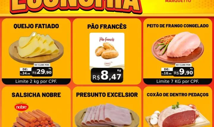 Comece a semana economizando no Marquetto 