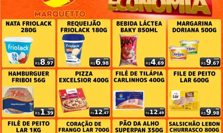 Confira as ofertas do final de semana do Marquetto