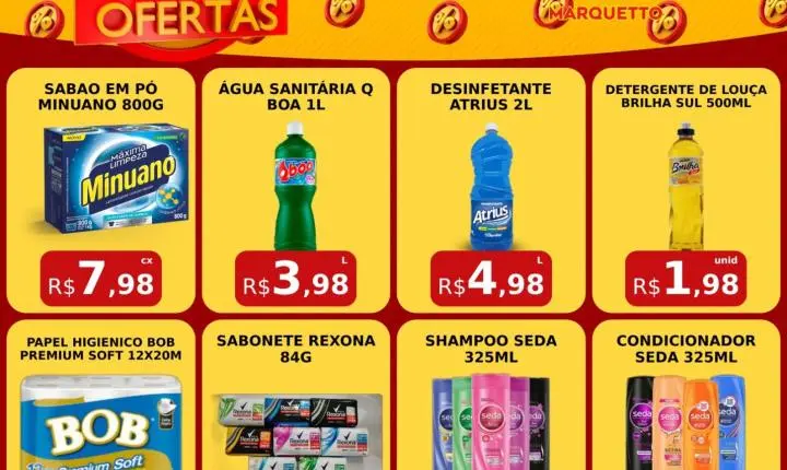 É pra aproveitar o PREÇO BAIXO do Marquetto Rede Super