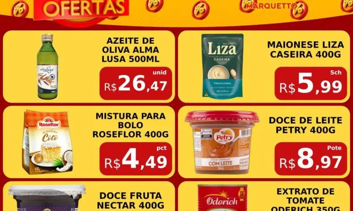 É pra aproveitar o PREÇO BAIXO do Marquetto Rede Super