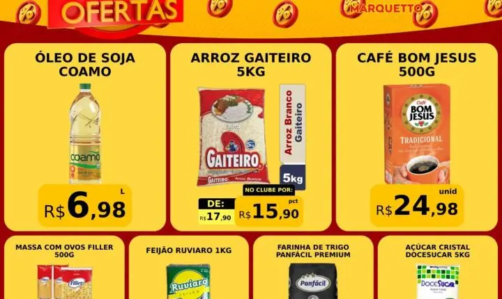 É pra aproveitar o PREÇO BAIXO do Marquetto Rede Super